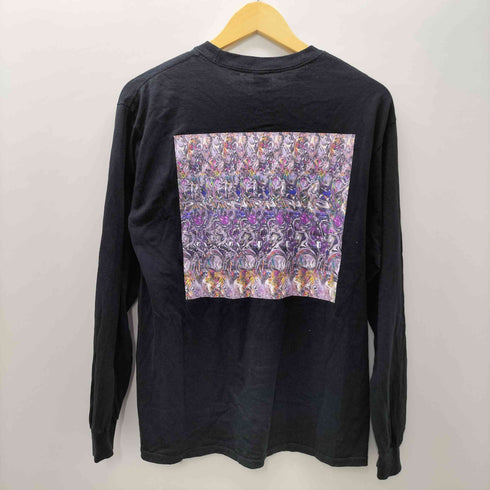 ギルダン GILDAN ULTRA COTTON バンド プリント L/S クルーネック ツアー Tシャツ サイケ柄 メンズ import:M